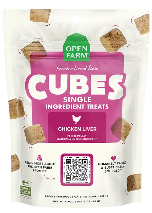 Open Farm Freeze Dried Raw Single Ingredient Chicken Liver Treat