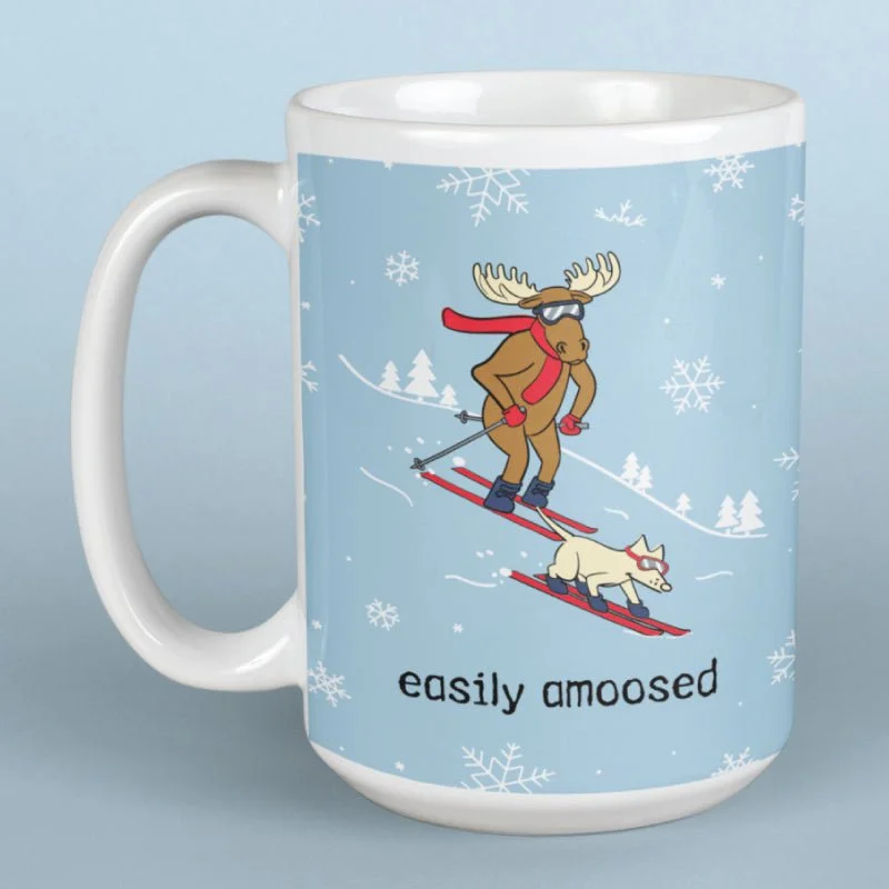 Easily Amoosed - Large Coffee Mug