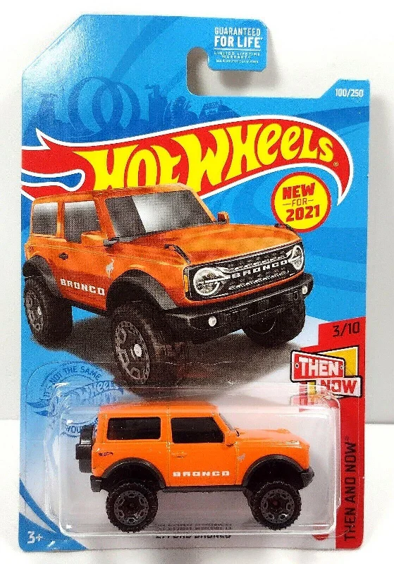 Hot Wheels '21 Ford Bronco Orange 100/250 2021 Then and Now 3/10