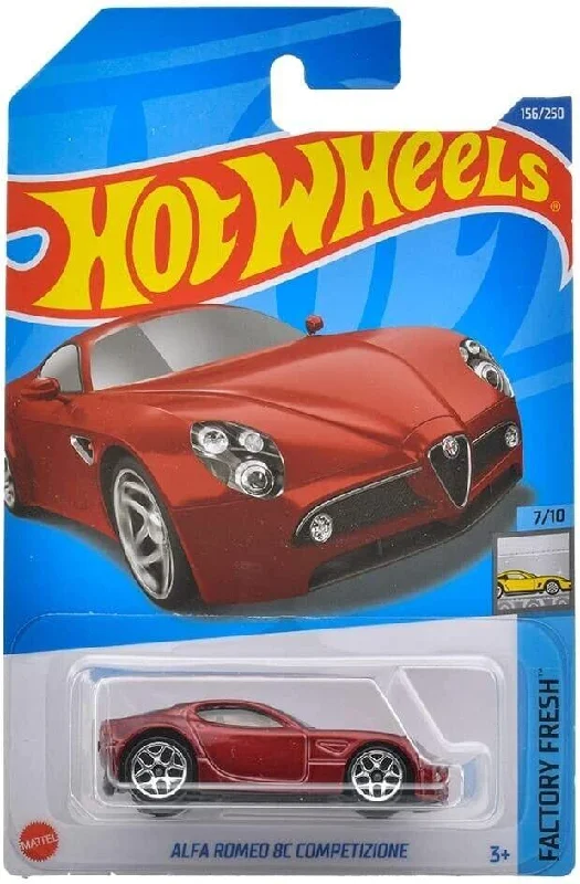 Hot Wheels Alfa Romeo 8C Competizione (Red) 2022 Factory Fresh #156/250