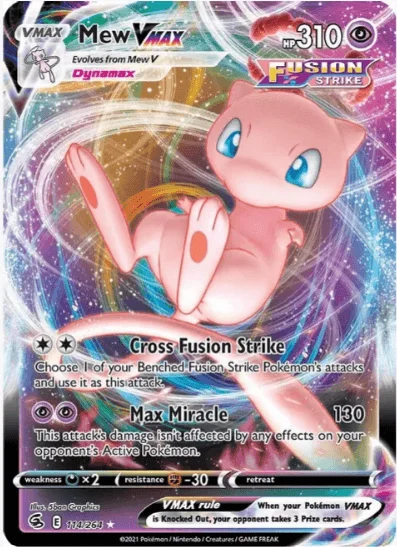 Mew VMAX - Fusion Strike #114/264 (Near Mint)