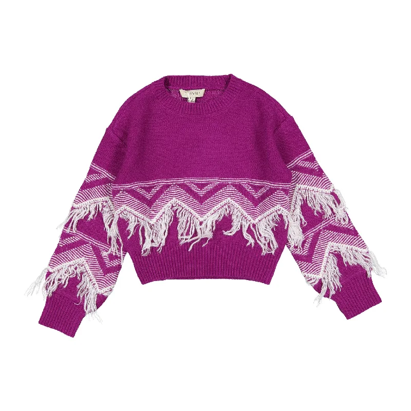 Twinset Purple Frilled Detail Sweater