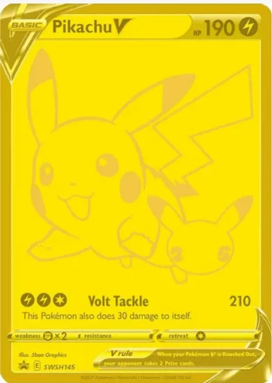 Pikachu V - SWSH: Sword & Shield Promo Cards #SWSH145 (Lightly Played)