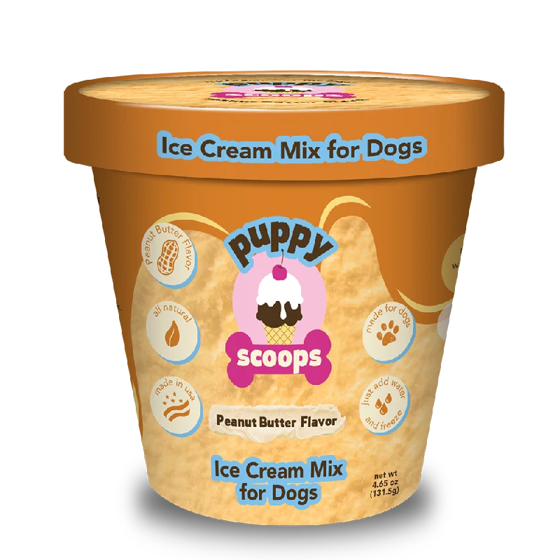 PUPPY SCOOPS PEANUT BUTTER ICE CREAM MIX