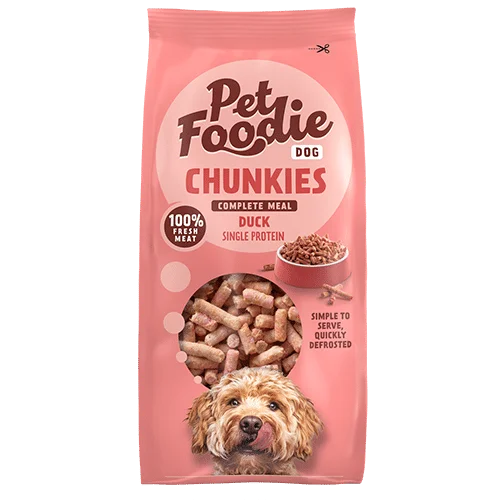 Pet Foodie dog Chunkies, 500g - Duck