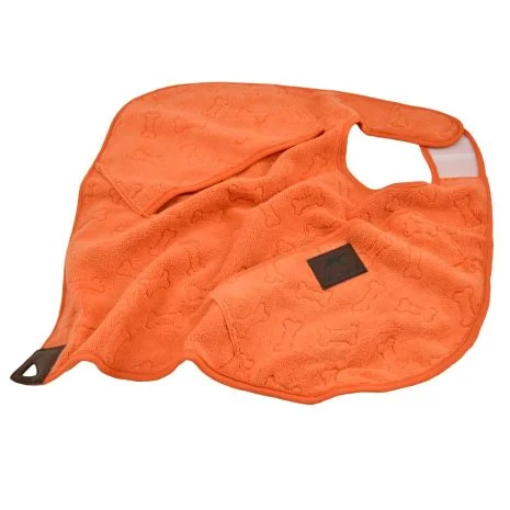 Tall Tails Orange Cape Dog Towel