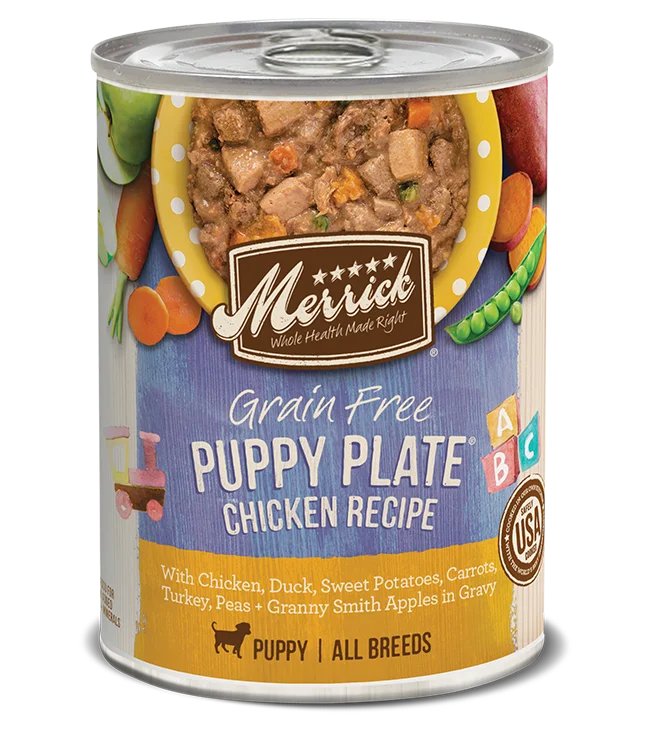 Merrick Grain Free Puppy Plate Chicken Recipe in Gravy