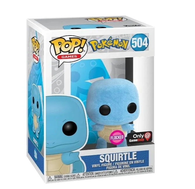 Pokémon Squirtle (Flocked) Funko Pop