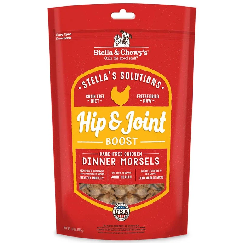 Stella & Chewy's Stella's Solutions Grain Free Hip & Joint Boost Cage Free Chicken Dinner Morsels Freeze-Dried Raw Dog Food