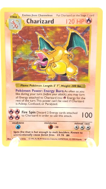 Charizard - Base Set (Shadowless) #004/102 (Damaged)