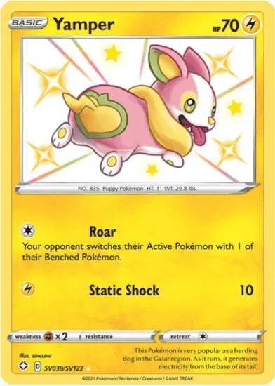 Yamper - Shining Fates: Shiny Vault #SV039/SV122