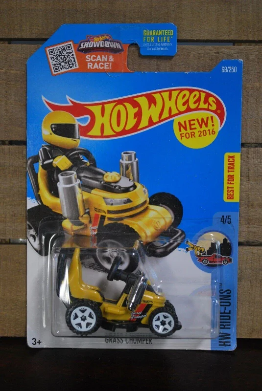 Hot Wheels GRASS CHOMPER #69 yellow - HW Ride-Ons 4/5 - 2016