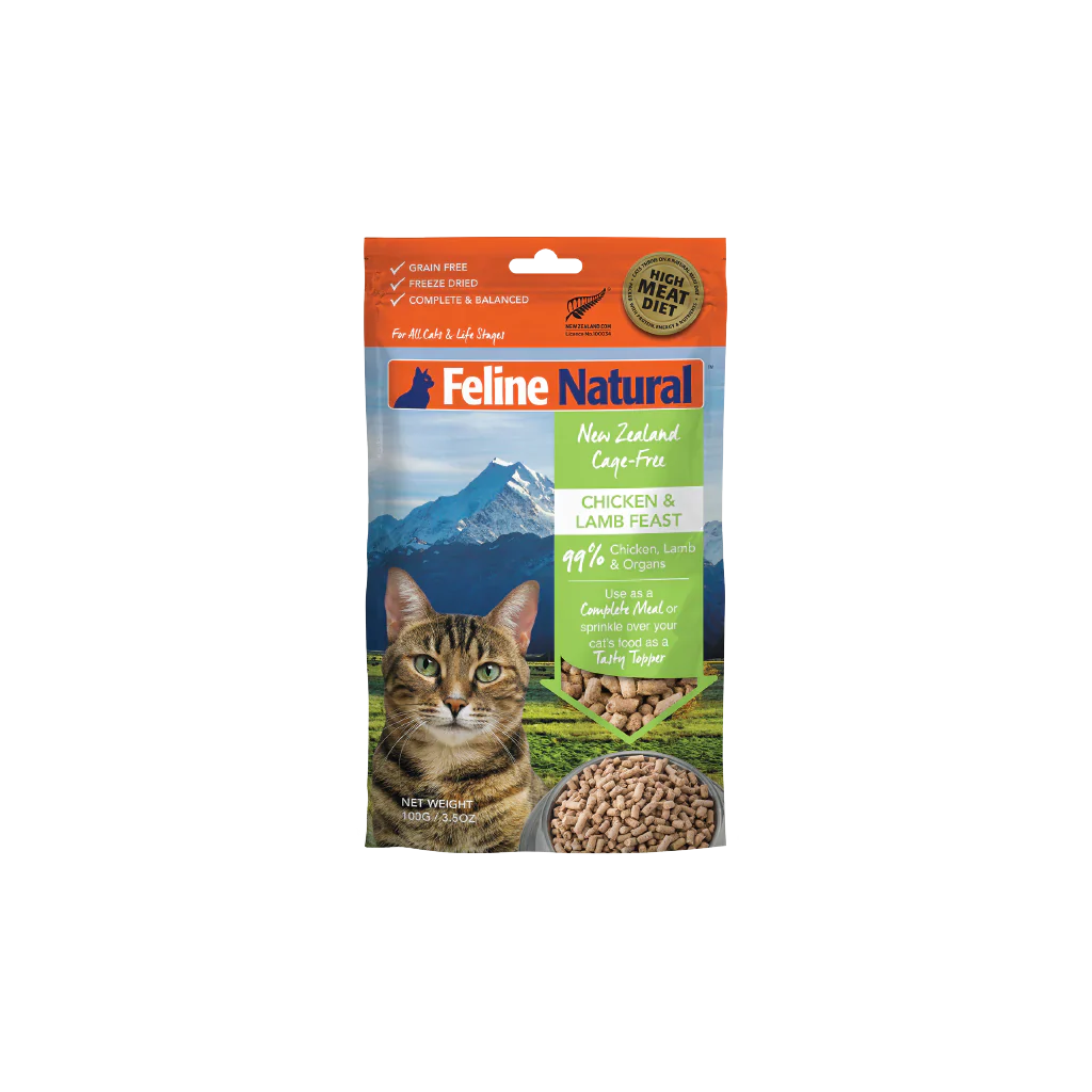 Feline Natural Chicken & Lamb Feast Freeze-Dried Cat Food