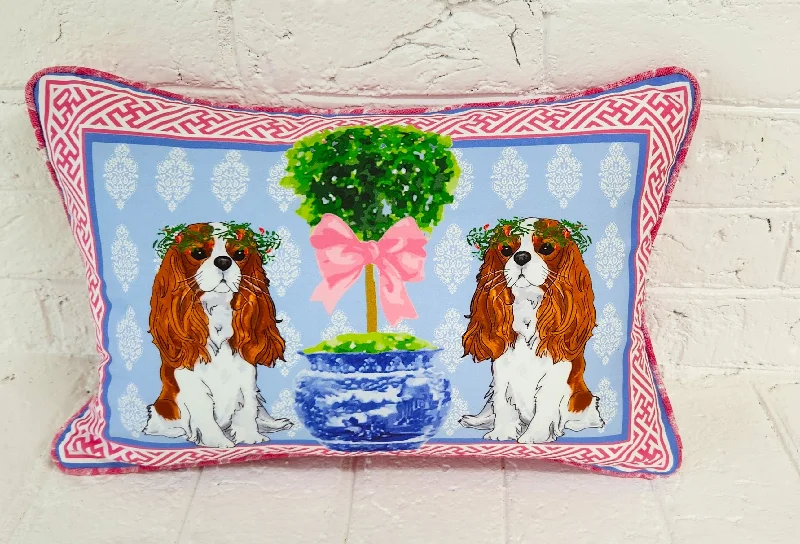 Blenheim Cavalier King Charles Spaniel Pillow Cover