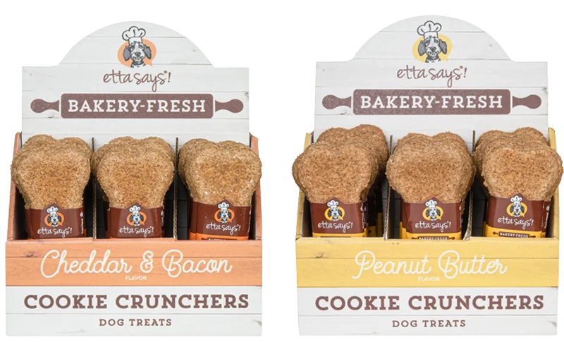 Etta Says Cheddar & Bacon Cookie Crunchers Dog Treats