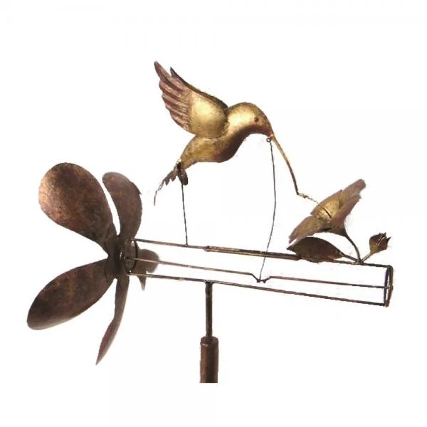 Gift Essentials Classic Hummingbird Whirligig (Copper)