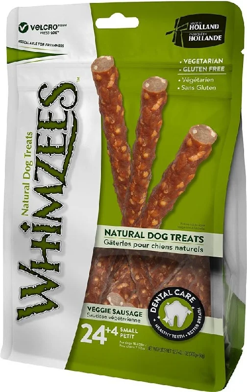 Whimzees Veggie Sausage Dental Chew Dog Treats