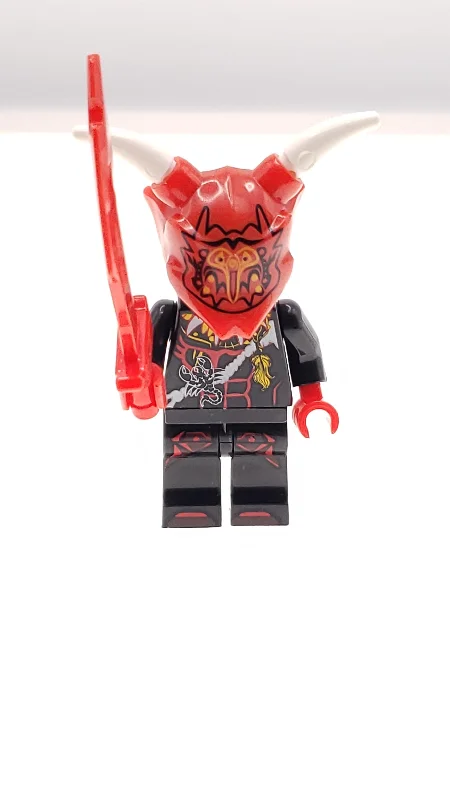 Custom Lego Compatible Ninjago Red Oni Mask Minifig