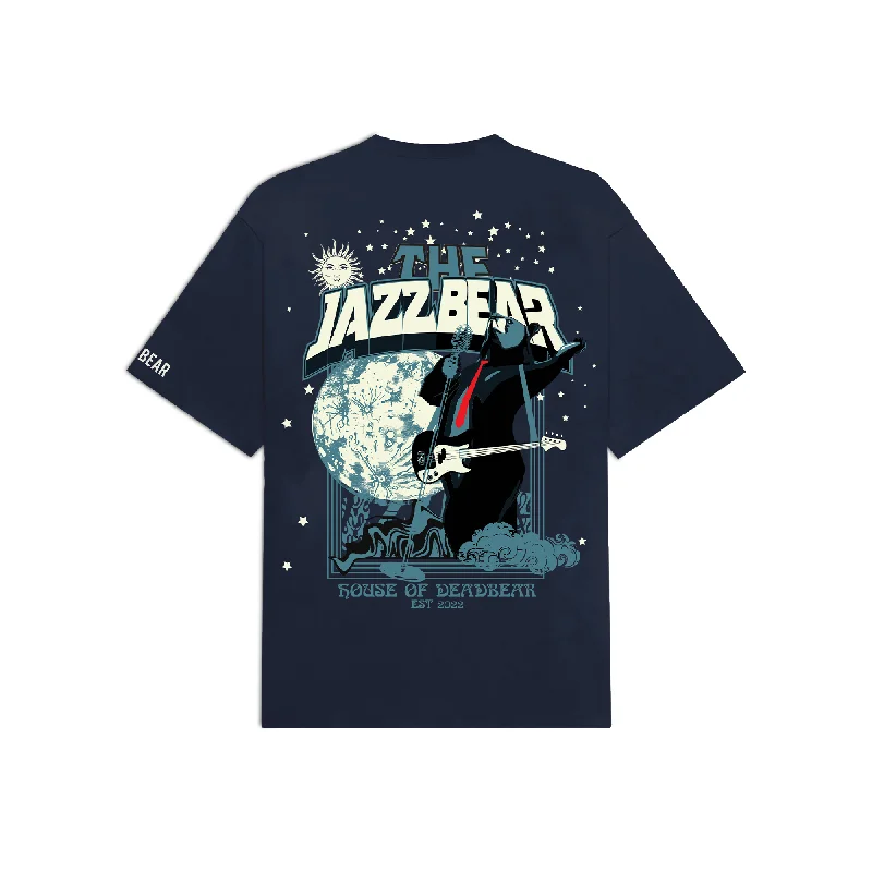 The Jazzbear Tee Navy Blue