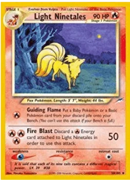 Light Ninetales - Neo Destiny #050/105 (Moderately Played)