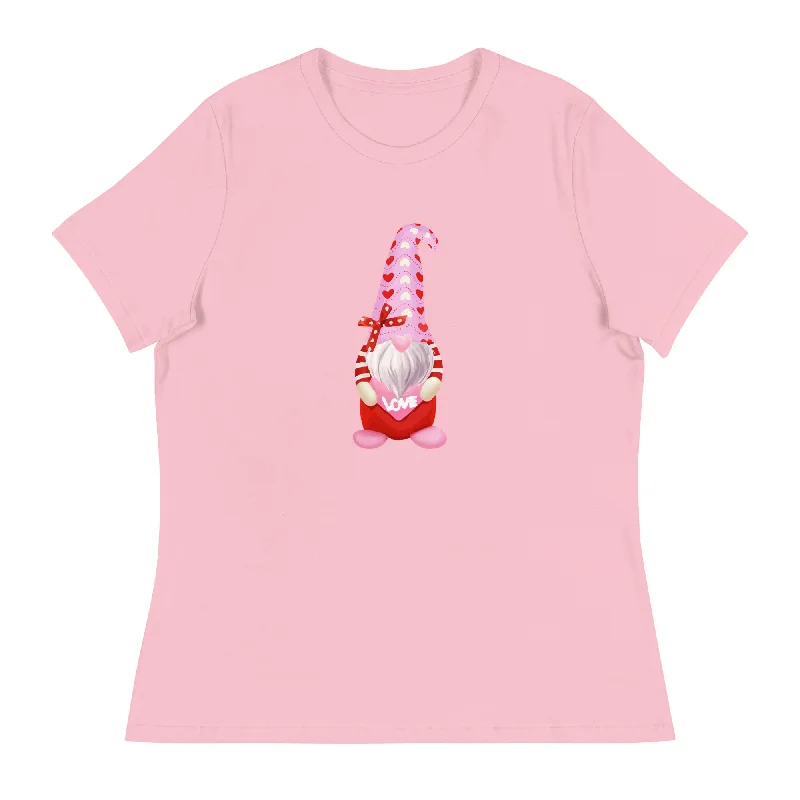 Valentine Gnome Women's Relaxed T-Shirt