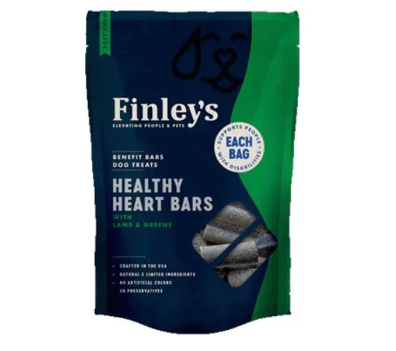 Finley's Healthy Heart Soft Chew Benefit Bars Dog Treats