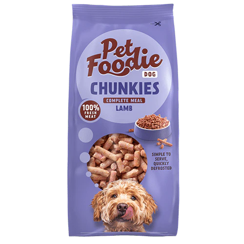 Pet Foodie dog Chunkies, 500g - Lamb