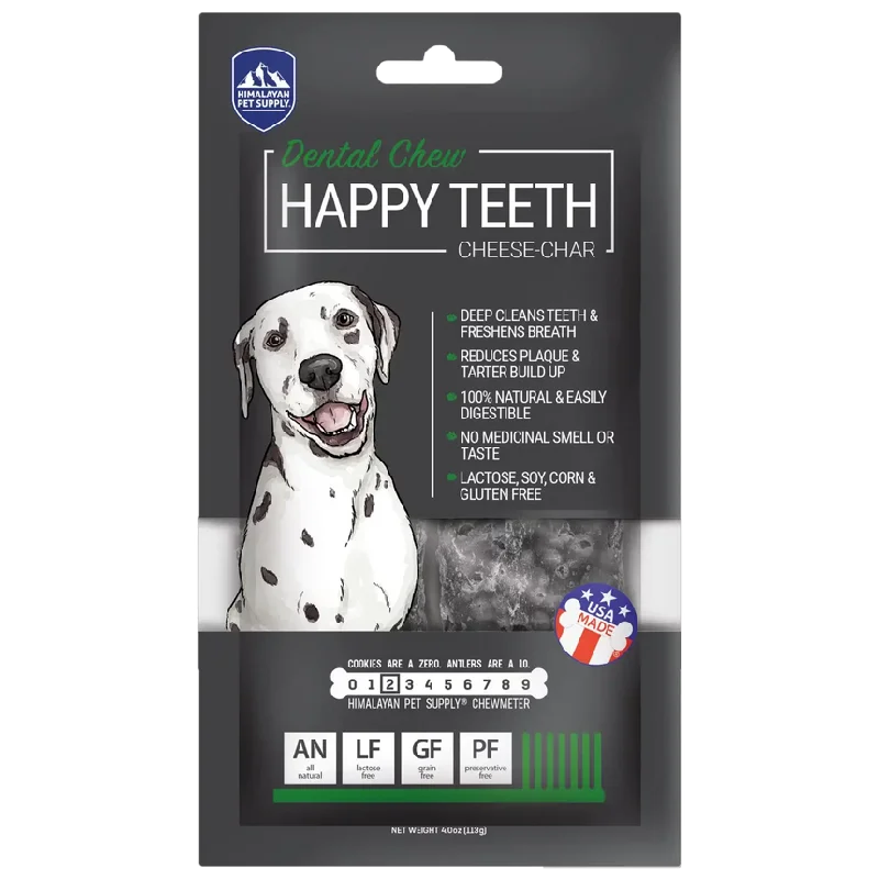 Himalayan Pet Supply Happy Teeth Cheese-Char Dental Chew