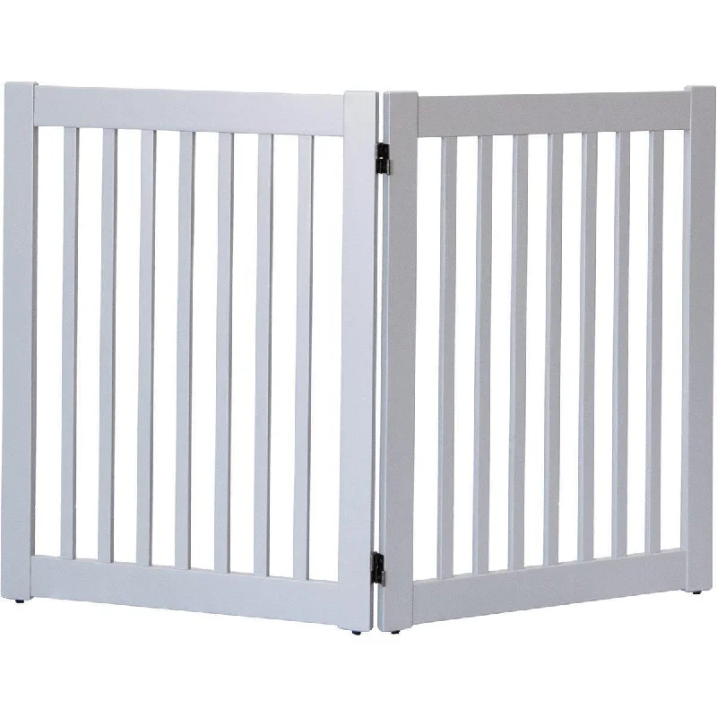 Highlander Series Solid Wood Dog Gate Pumice Grey