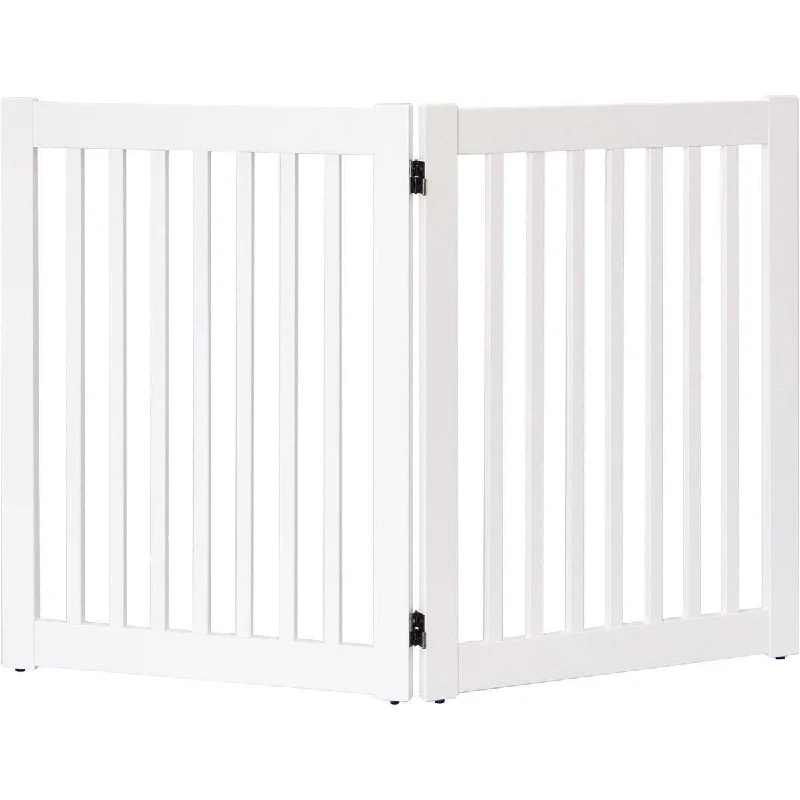 Highlander Series Solid Wood Dog Gate White