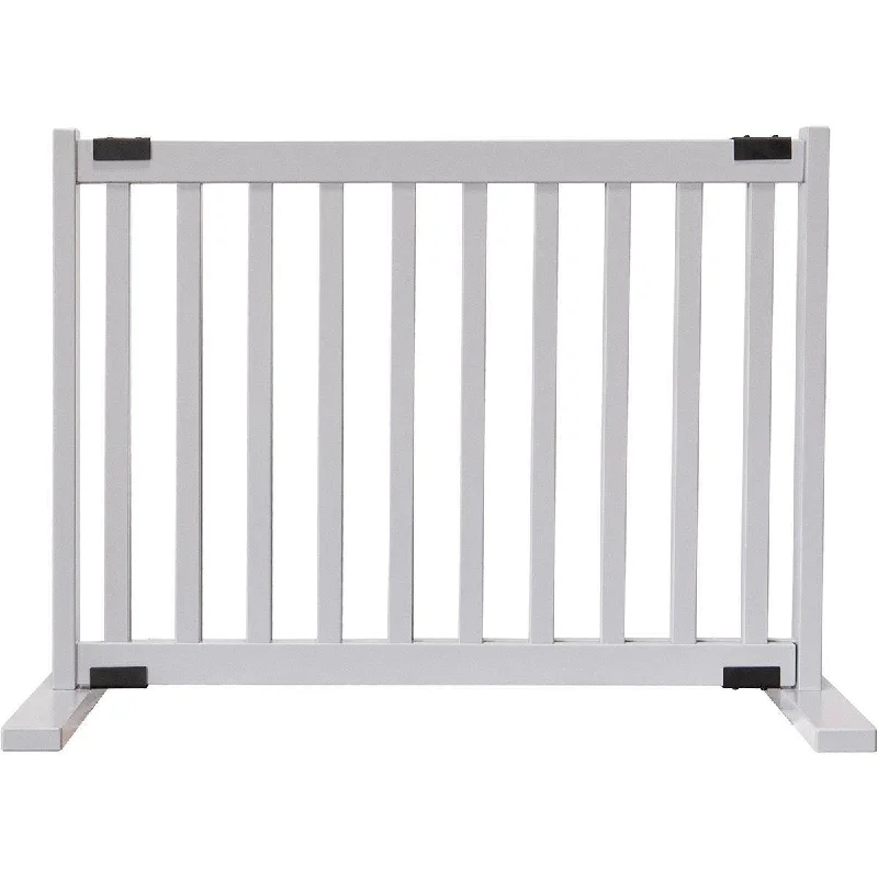 Kensington Series Free Standing Solid Wood Dog Gate Pumice Grey