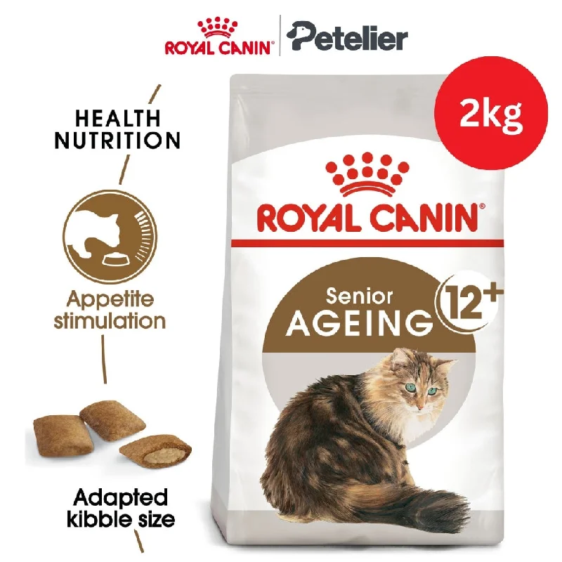 Royal Canin Senior Ageing 12+ 2kg Dry Cat Food - Feline Health Nutrition