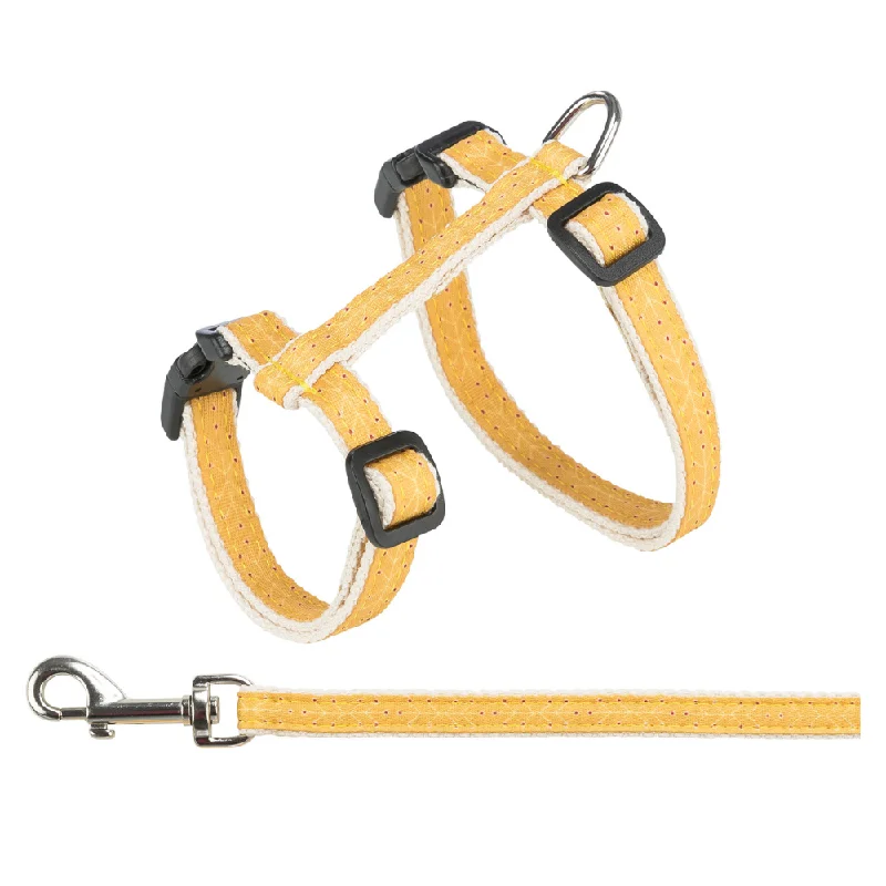 Cat Harness with Lead - Ochre