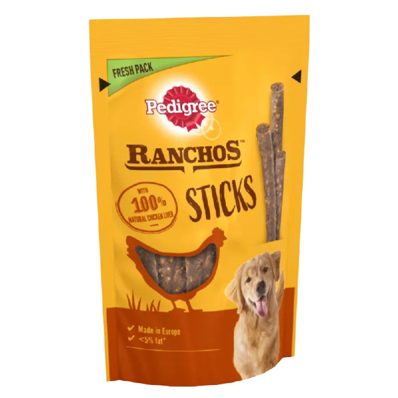 Pedigree Ranchos Dog Treats - Sticks with Chicken Liver