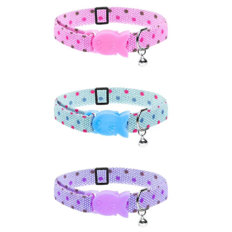 Safety Cat Collar - Dotty Print