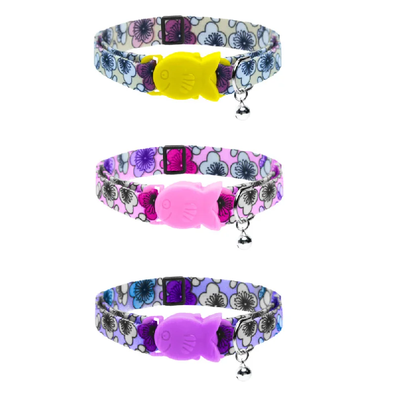 Safety Cat Collar - Flora Print